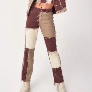 Jaded London Patchwork Jeans